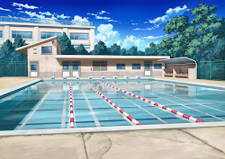 anime landscape scenery outdoor background hero academia pool swimming sport google piscina zoeken swimmingpool manga prodigy class cenario hintergrund visitar